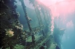 view along wreck